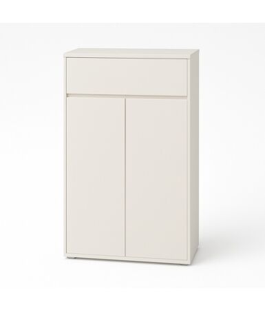 Komoda biurowa z 1 szufladą i pojedynczymi drzwiami wpuszczanymi