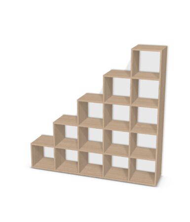 Regał schodkowy z 4 segmentami