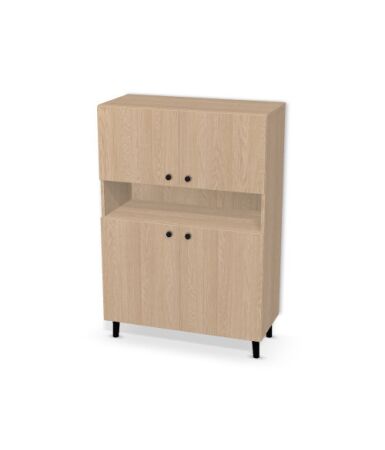 Regał z dwoma podwójnymi drzwiczkami