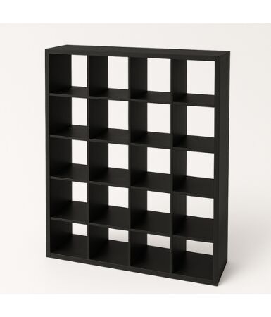 Regał z przegrodami i półkami: 4 x 5