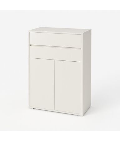 Komoda biurowa z 2 szufladami i drzwiami wpuszczanymi