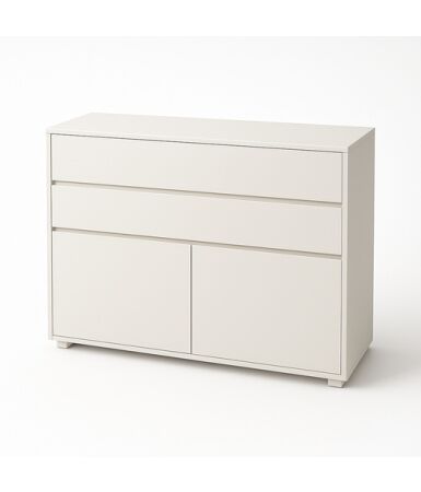 Komoda biurowa z 2 szufladami i drzwiami wpuszczanymi