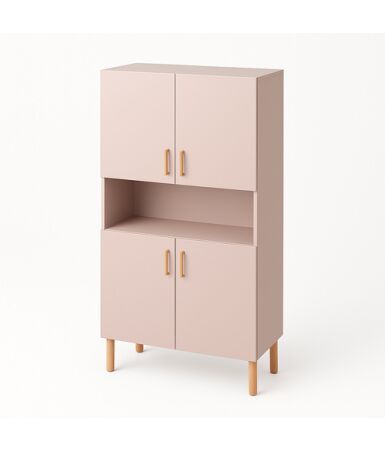 Regał z dwoma podwójnymi drzwiczkami